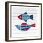 Americana Fish 4-Ann Bailey-Framed Art Print