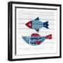 Americana Fish 4-Ann Bailey-Framed Art Print