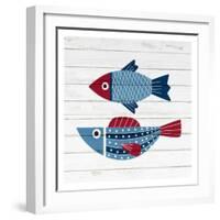 Americana Fish 4-Ann Bailey-Framed Art Print