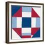 Americana Patchwork Tile II-Vanna Lam-Framed Art Print
