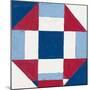 Americana Patchwork Tile II-Vanna Lam-Mounted Art Print