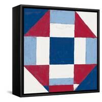 Americana Patchwork Tile II-Vanna Lam-Framed Stretched Canvas