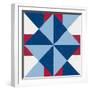 Americana Patchwork Tile IV-Vanna Lam-Framed Art Print