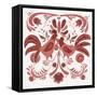 Americana Roosters II Red-Wild Apple Portfolio-Framed Stretched Canvas
