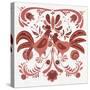 Americana Roosters II Red-Wild Apple Portfolio-Stretched Canvas