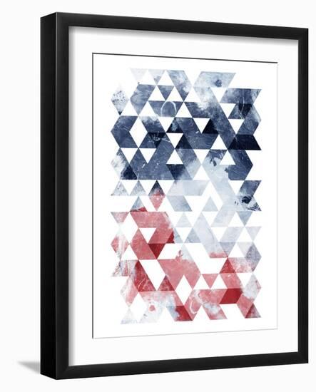 Americana Triangles Too-OnRei-Framed Art Print