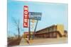 Americana Vintage Motel-null-Mounted Art Print