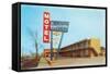 Americana Vintage Motel-null-Framed Stretched Canvas