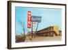 Americana Vintage Motel-null-Framed Art Print