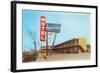 Americana Vintage Motel-null-Framed Art Print