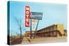 Americana Vintage Motel-null-Stretched Canvas