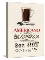 Americano Plain Background-Marco Fabiano-Stretched Canvas