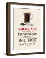 Americano Plain Background-Marco Fabiano-Framed Art Print