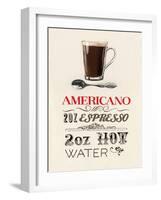 Americano Plain Background-Marco Fabiano-Framed Art Print