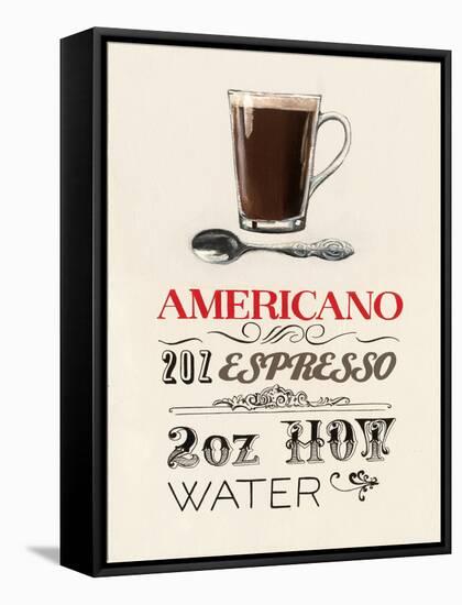 Americano Plain Background-Marco Fabiano-Framed Stretched Canvas