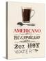 Americano Plain Background-Marco Fabiano-Stretched Canvas