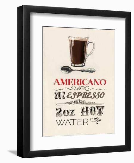 Americano Plain Background-Marco Fabiano-Framed Art Print