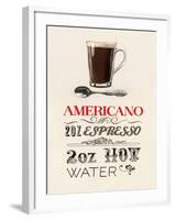 Americano Plain Background-Marco Fabiano-Framed Art Print