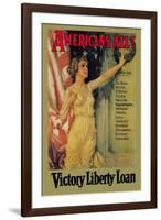 Americans All! Victory Liberty Loan-Howard Chandler Christy-Framed Art Print