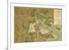 Americans and British Military Forces Map-null-Framed Premium Giclee Print