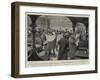 Americans and the War, the Smoking Saloon of the Ss Campania on Her Arrival at Queenstown-Henry Marriott Paget-Framed Giclee Print