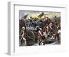 Americans Capturing a British Redoubt during the Battle of Yorktown, c.1781-null-Framed Giclee Print