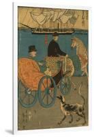 Americans Enjoying Sunday in Yokohama, 1861-Utagawa Sadahide-Framed Giclee Print