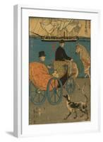 Americans Enjoying Sunday in Yokohama, 1861-Utagawa Sadahide-Framed Giclee Print