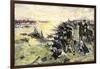 Americans Holding Their Ground at the Battle of the Brandywine, American Revolution, c.1777-null-Framed Giclee Print