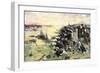 Americans Holding Their Ground at the Battle of the Brandywine, American Revolution, c.1777-null-Framed Giclee Print