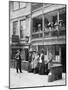 Americans in London, a Party at the George Hotel, Borough, Southwark, London, 1910-null-Mounted Giclee Print