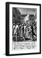 Americans rebelling against the 'Stamp Act' --Daniel Nikolaus Chodowiecki-Framed Giclee Print