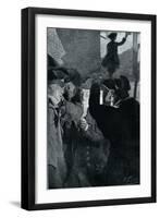 Americans receive news of the French Revolution-Howard Pyle-Framed Giclee Print