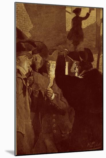 Americans receive news of the French Revolution-Howard Pyle-Mounted Giclee Print