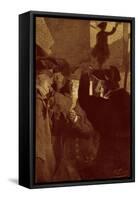 Americans receive news of the French Revolution-Howard Pyle-Framed Stretched Canvas