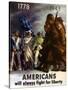 Americans Will Always Fight for Liberty', 1943-null-Stretched Canvas