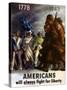 Americans Will Always Fight for Liberty', 1943-null-Stretched Canvas