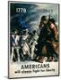 Americans Will Always Fight for Liberty', 2nd World War Poster, 1943-null-Mounted Giclee Print