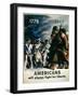 Americans Will Always Fight for Liberty', 2nd World War Poster, 1943-null-Framed Giclee Print