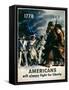 Americans Will Always Fight for Liberty', 2nd World War Poster, 1943-null-Framed Stretched Canvas