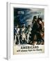 Americans Will Always Fight for Liberty', 2nd World War Poster, 1943-null-Framed Giclee Print