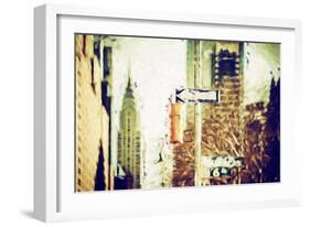 Americas Avenue - In the Style of Oil Painting-Philippe Hugonnard-Framed Premium Giclee Print