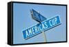 "Americas Cup" street sign in Newport, Rhode Island-null-Framed Stretched Canvas