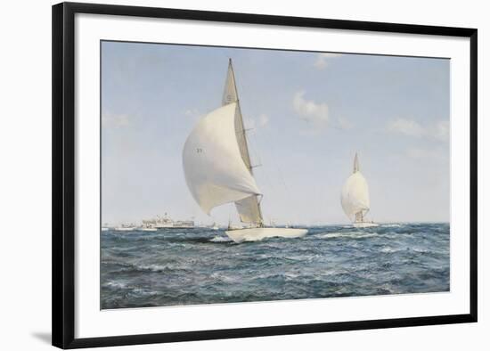 Americas Cup-Montague Dawson-Framed Premium Giclee Print