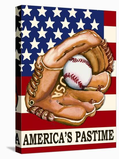 Americas Passtime-Laurie Korsgaden-Stretched Canvas