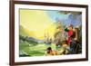 Amerigo Vespucci Sighting America-Severino Baraldi-Framed Giclee Print