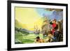 Amerigo Vespucci Sighting America-Severino Baraldi-Framed Giclee Print