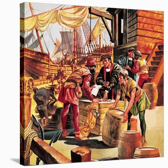 Amerigo Vespucci, the Man Who Gave America Its Name-Ron Embleton-Stretched Canvas