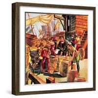 Amerigo Vespucci, the Man Who Gave America Its Name-Ron Embleton-Framed Giclee Print