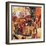 Amerigo Vespucci, the Man Who Gave America Its Name-Ron Embleton-Framed Giclee Print